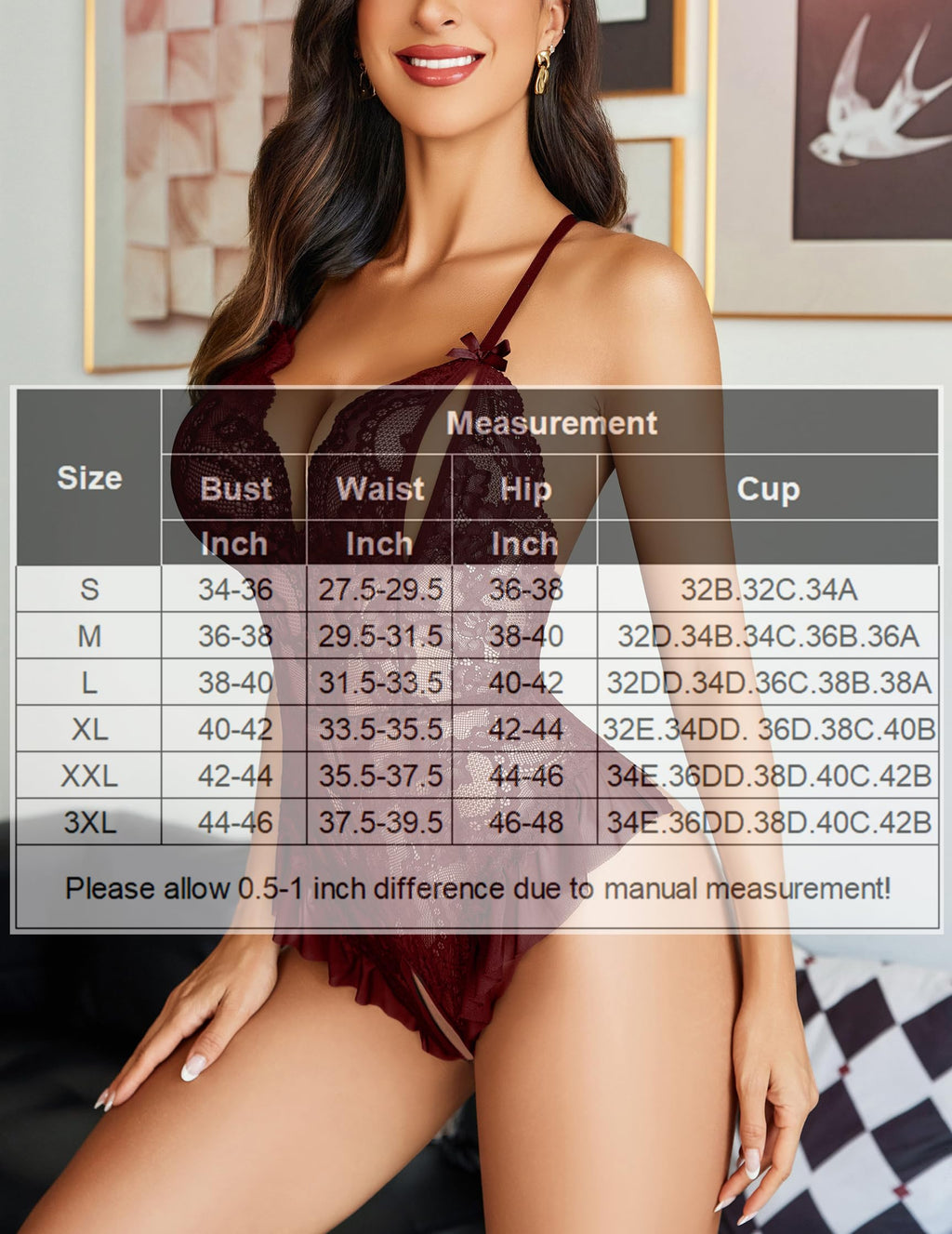 Sisu Couture's Avidlove Teddy Lingerie Sexy Cut Out Lace Bodysuit One - image 18
