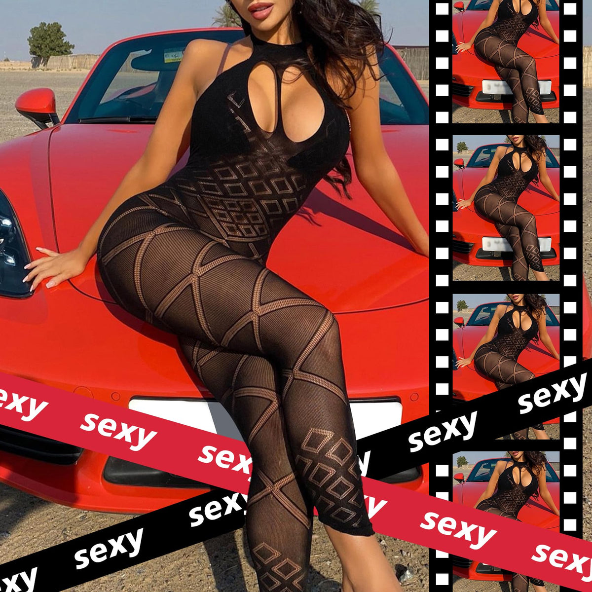 Sisu Couture's Sexy Lingerie Fishnet Set Mesh Teddy Bodysuit Rave Outfits - image 13