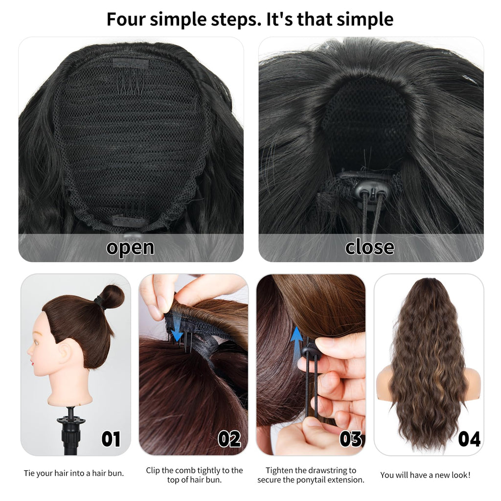 Sisu Couture's 26 Inch Black Ponytail Extension - image 17