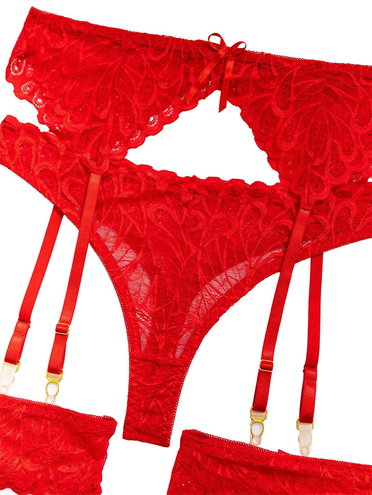 Sisu Couture's Lilosy Sexy Lingerie Outfit Set 3 Piece With Garter - image 17