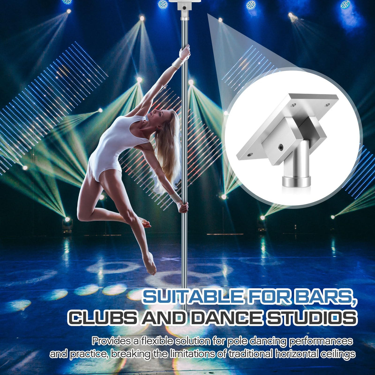 Sisu Couture's Pole Dance Fixed Plate For Slanted Ceilings - image 11
