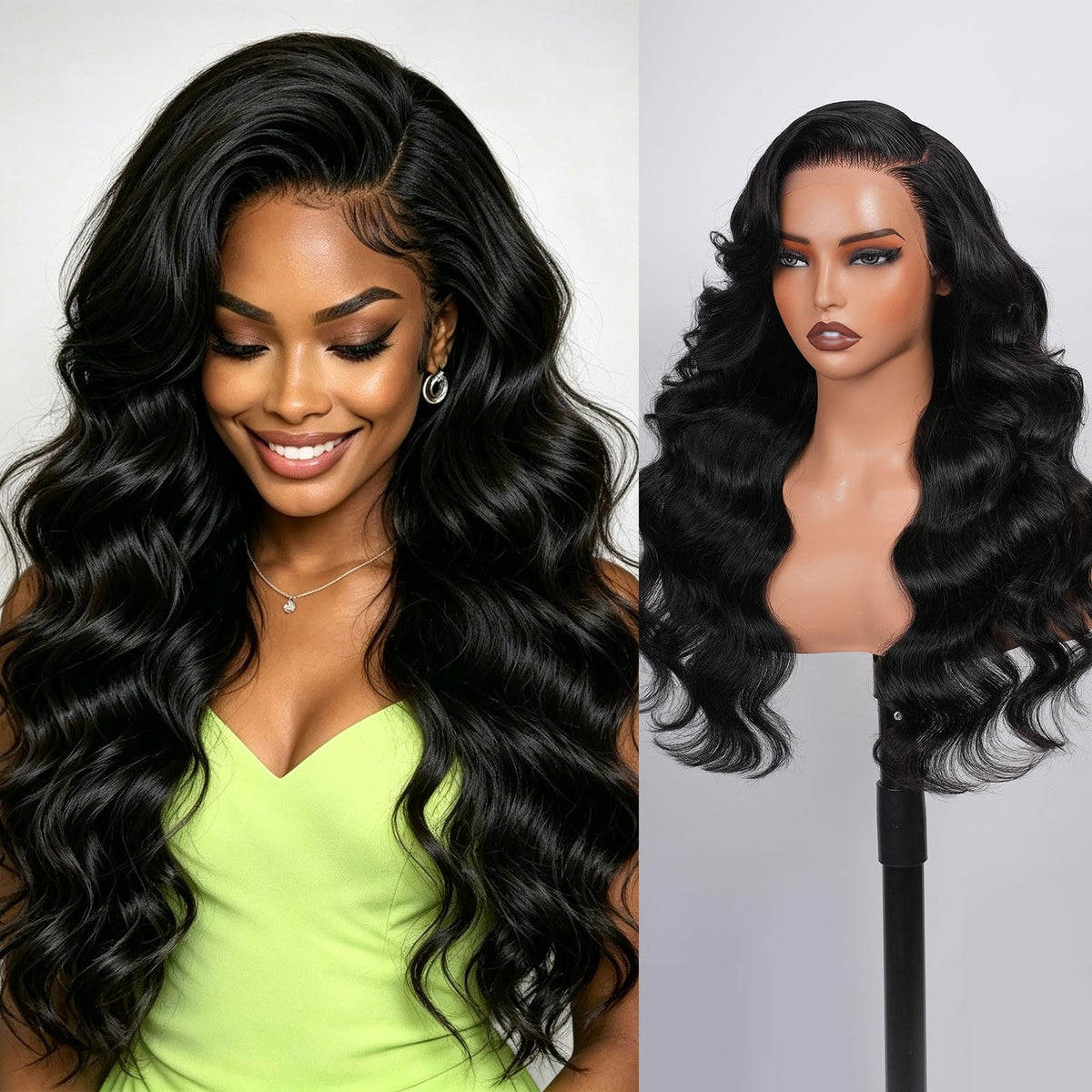 Sisu Couture's 13x6 Lace Front Wigs Human Hair Body Wave Human - image 4