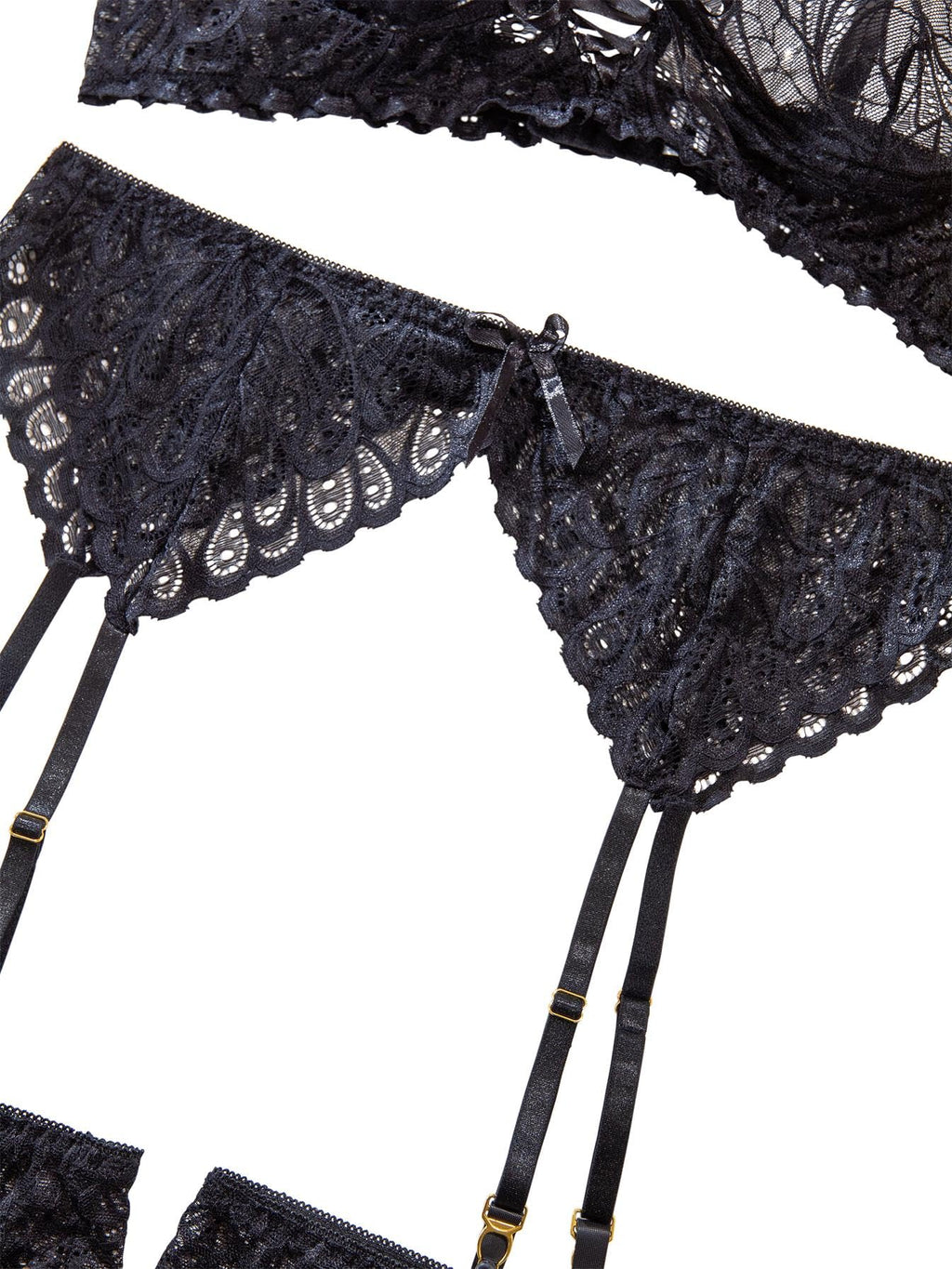 Sisu Couture's Lilosy Sexy Lingerie Outfit Set 3 Piece With Garter - image 17