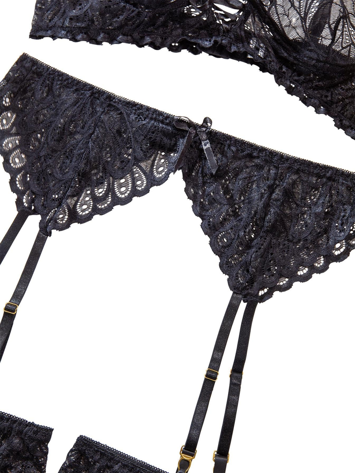 Sisu Couture's Lilosy Sexy Lingerie Outfit Set 3 Piece With Garter - image 17