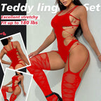 Sisu Couture's Sexy Lingerie Fishnet Set Mesh Teddy Bodysuit Rave Outfits - image 13