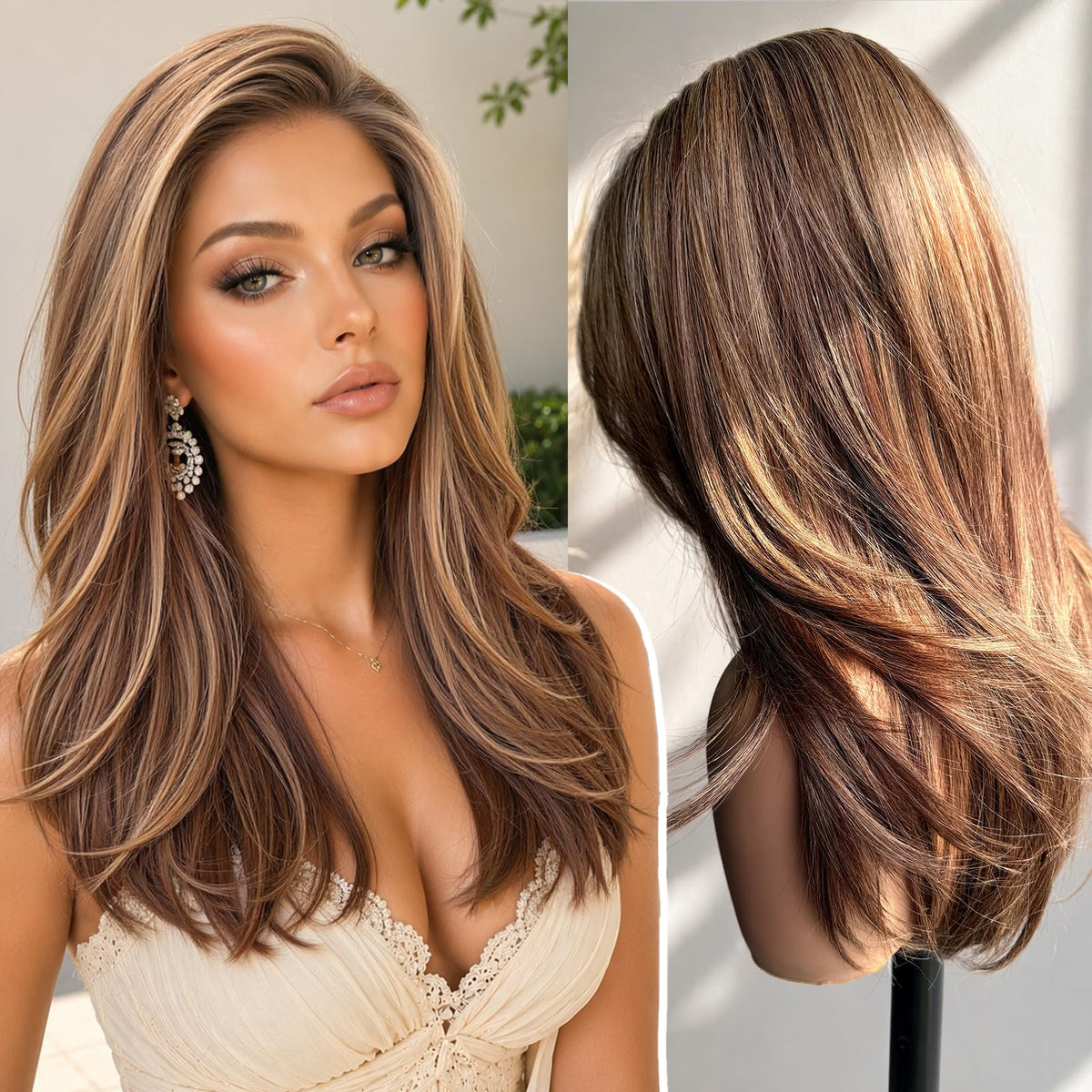 Sisu Couture's Kome Blonde Layered Straight 13x4 Synthetic Lace Front Wig - image 22