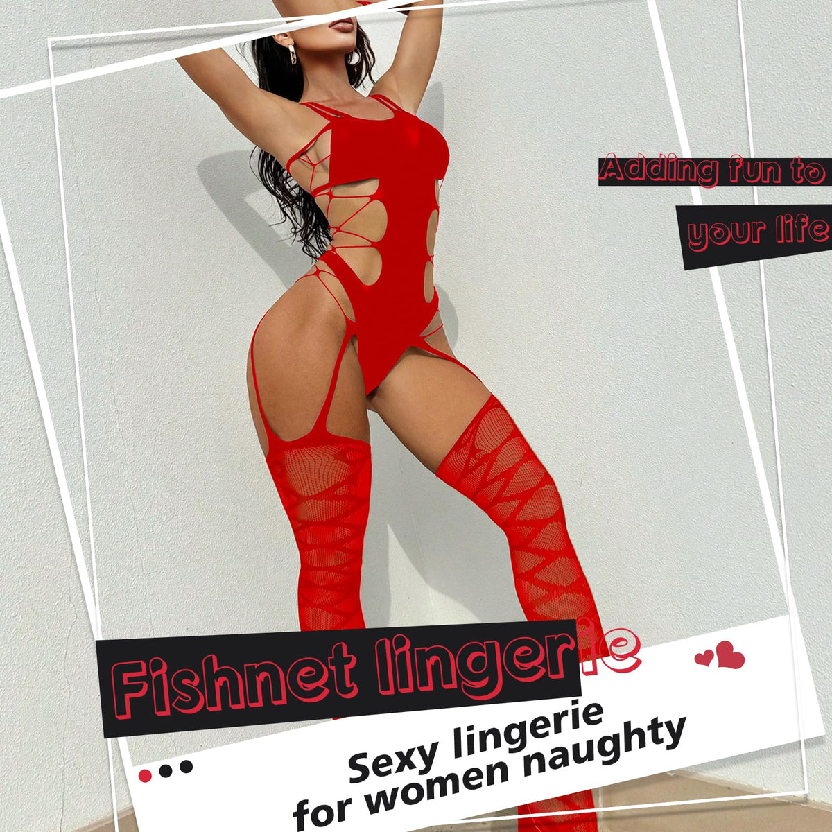Sisu Couture's Sexy Lingerie Fishnet Set Mesh Teddy Bodysuit Rave Outfits - image 12
