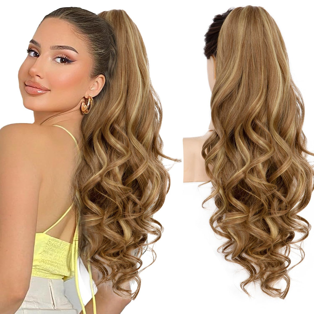 Sisu Couture's 24''long Wavy Ponytail Extension - image 19
