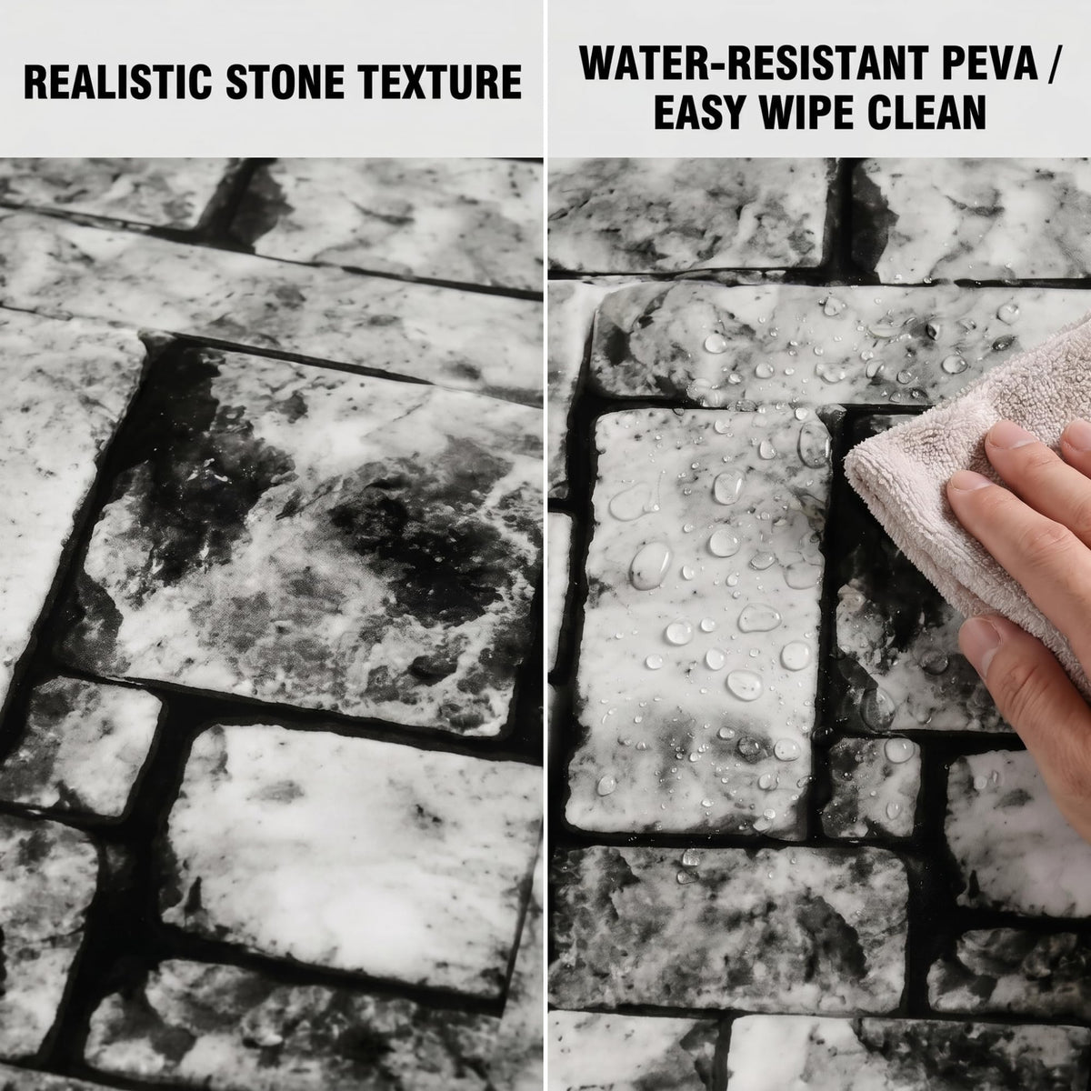 Sisu Couture's 100ft x 54in Stone Wall Plastic Tablecloth Roll With - image 18