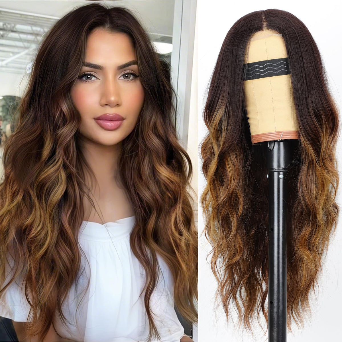 Sisu Couture's Aisi Hair Brown Highlight Wig - image 1