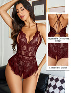 Sisu Couture's Avidlove Teddy Lingerie Sexy Cut Out Lace Bodysuit One - image 14