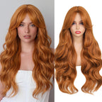 Sisu Couture's Wignee Curtain Bang Wig 26 Inch Black Wig Synthetic - image 24