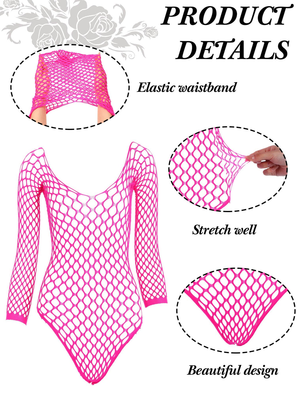 Sisu Couture's Geyoga 12 Pcs Fishnet Mesh Lingerie Bodysuits - image 10