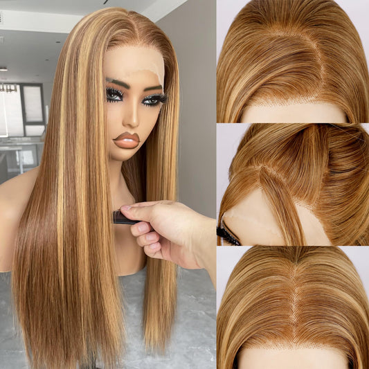 Sisu Couture's Bll Honey Blonde Wig 13x4 Synthetic Lace Front Straight - image 1