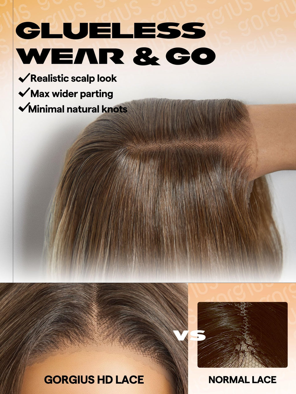 Sisu Couture's Gorgius Glueless Loose Body Wave Lace Front Wigs Blonde - image 4