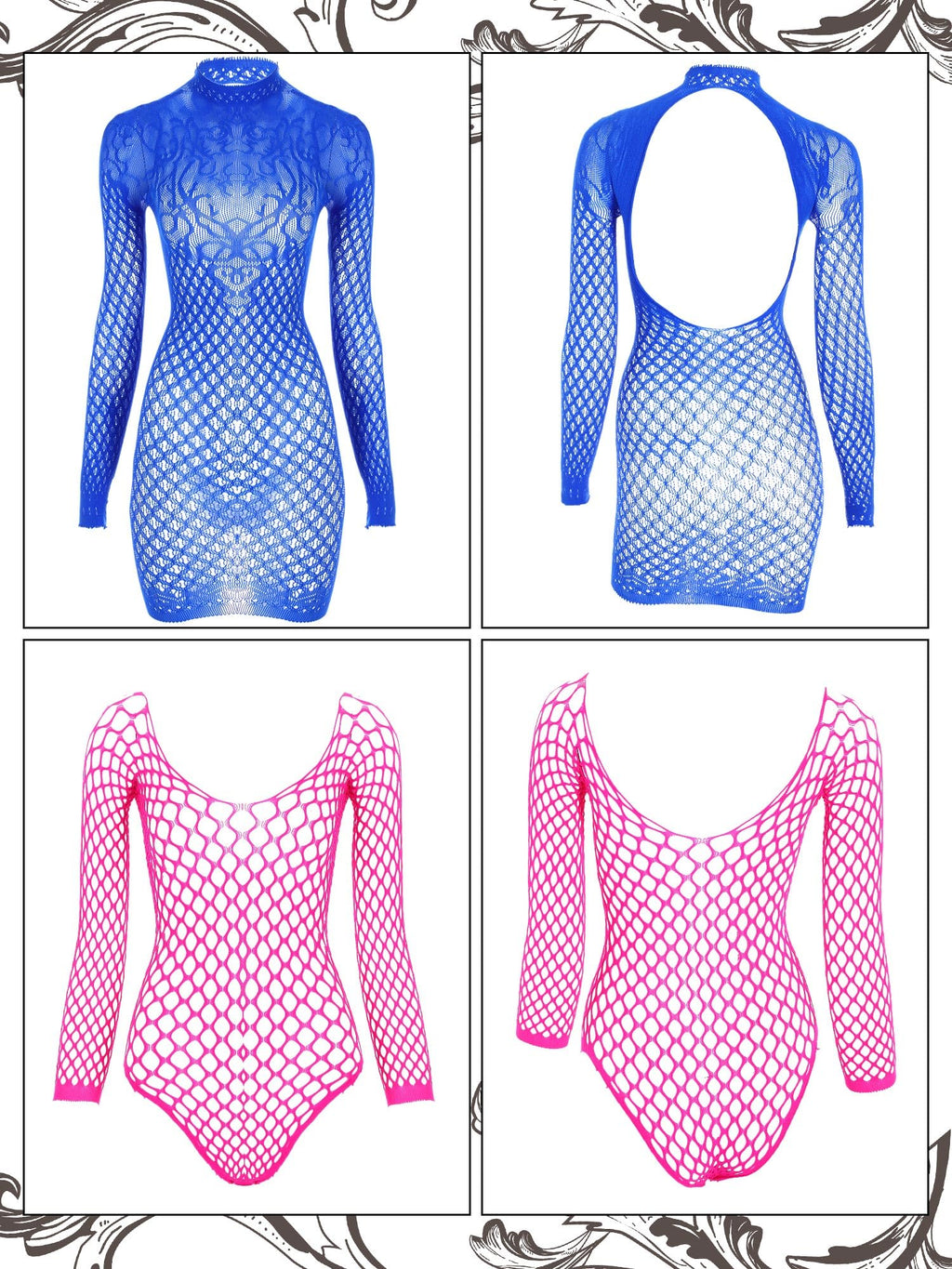 Sisu Couture's Geyoga 12 Pcs Fishnet Mesh Lingerie Bodysuits - image 11