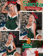 Sisu Couture's Avidlove Christmas Dress Sexy Santa Dress Set Babydoll Chemise - image 12