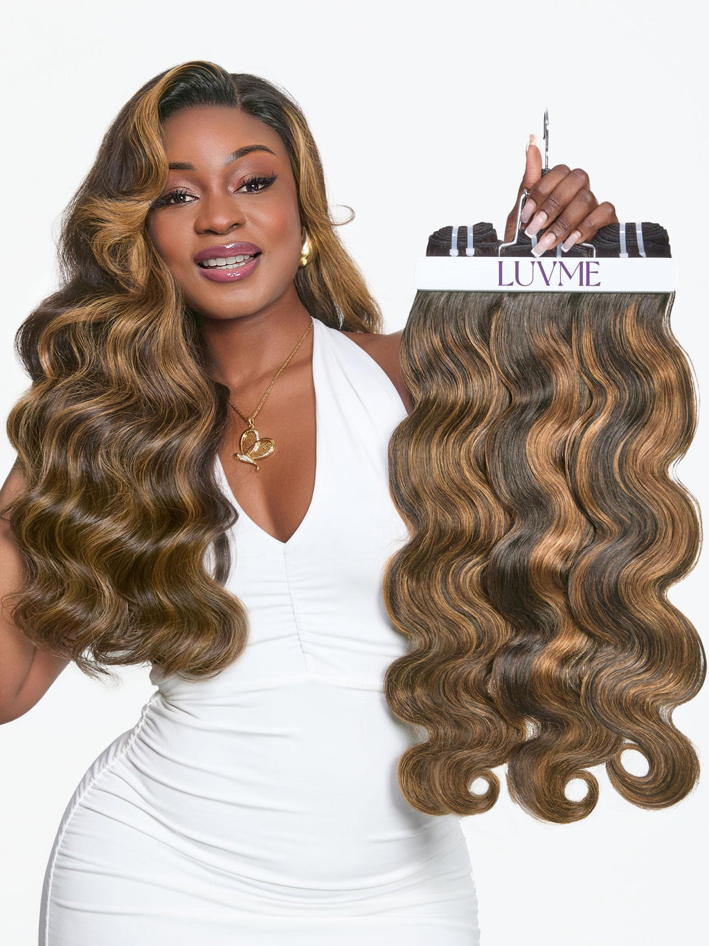 Sisu Couture's Luvme Highlight Body Wave Human Hair Bundles 18 20 - image 2