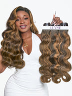 Sisu Couture's Luvme Highlight Body Wave Human Hair Bundles 18 20 - image 1